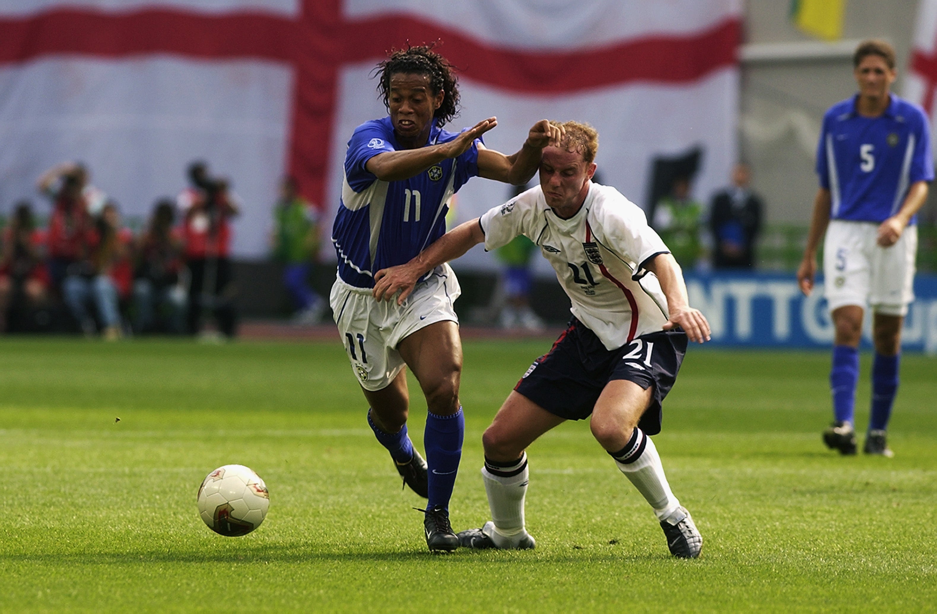 Ronaldinho was central to Brazil knocking out England in 2002