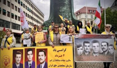 Supporters of the NCRI in Gothenburg, Sweden, held a rally to mark the 122nd consecutive week of the “No to Execution Tuesdays” campaign on May 26, 2026