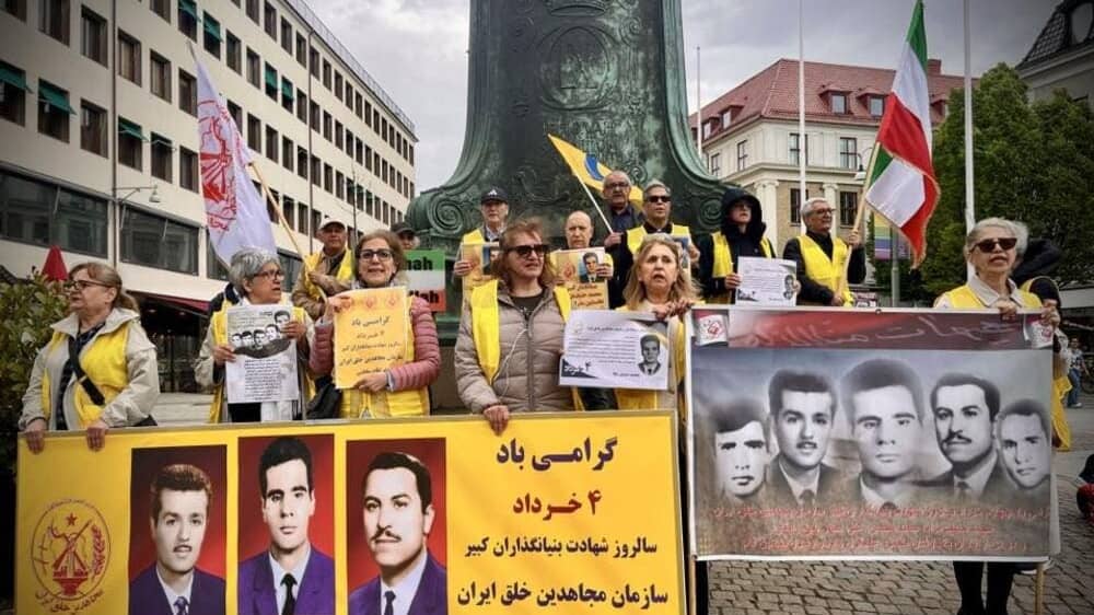Supporters of the NCRI in Gothenburg, Sweden, held a rally to mark the 122nd consecutive week of the “No to Execution Tuesdays” campaign on May 26, 2026