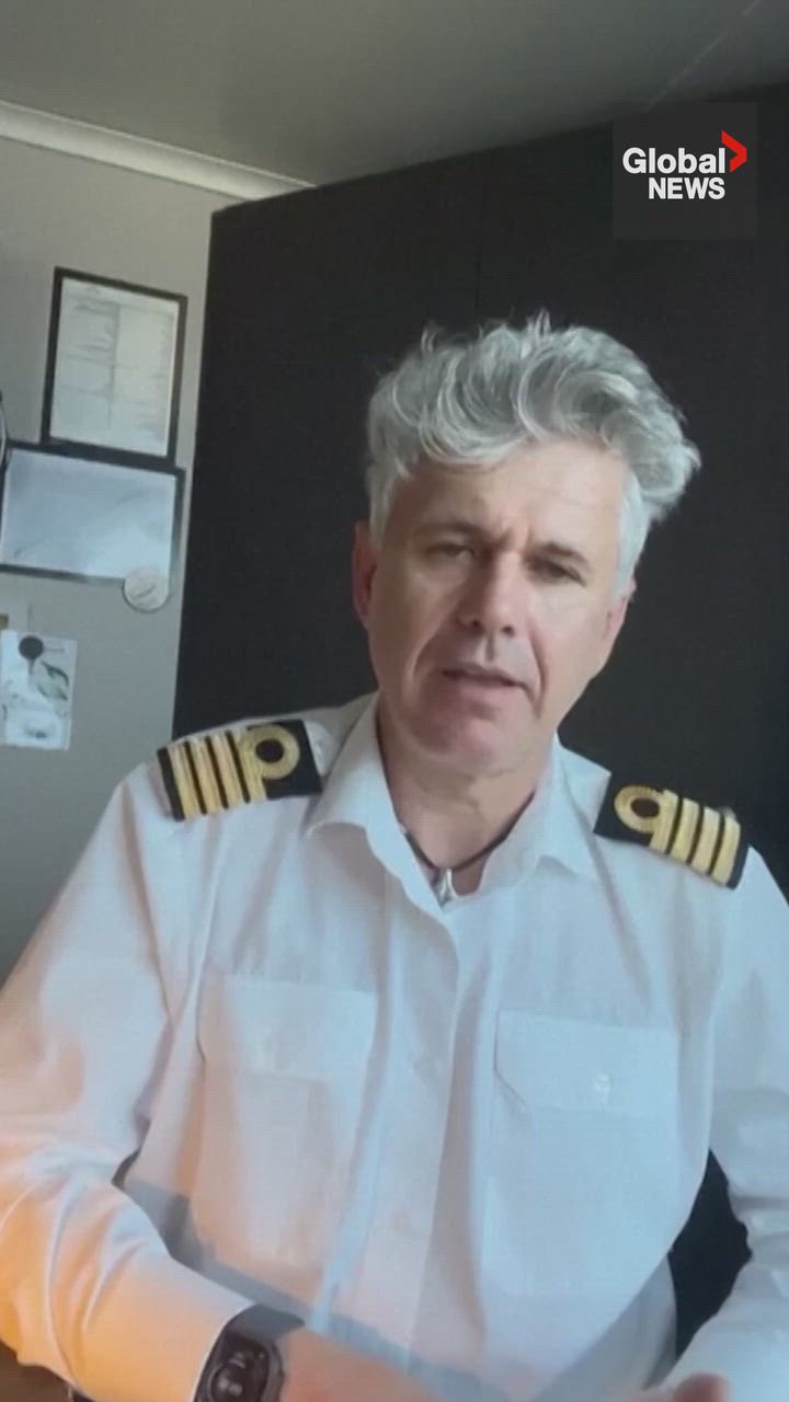 Click to play video: 'Hantavirus-hit cruise ship’s captain praises crew, guests'