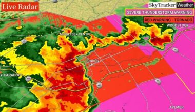 Tornado warnings issued across parts of southern Ontario as severe storms move through