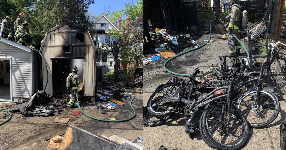 Multiple e-bikes involved in Toronto shed fire, officials say - CTV News
