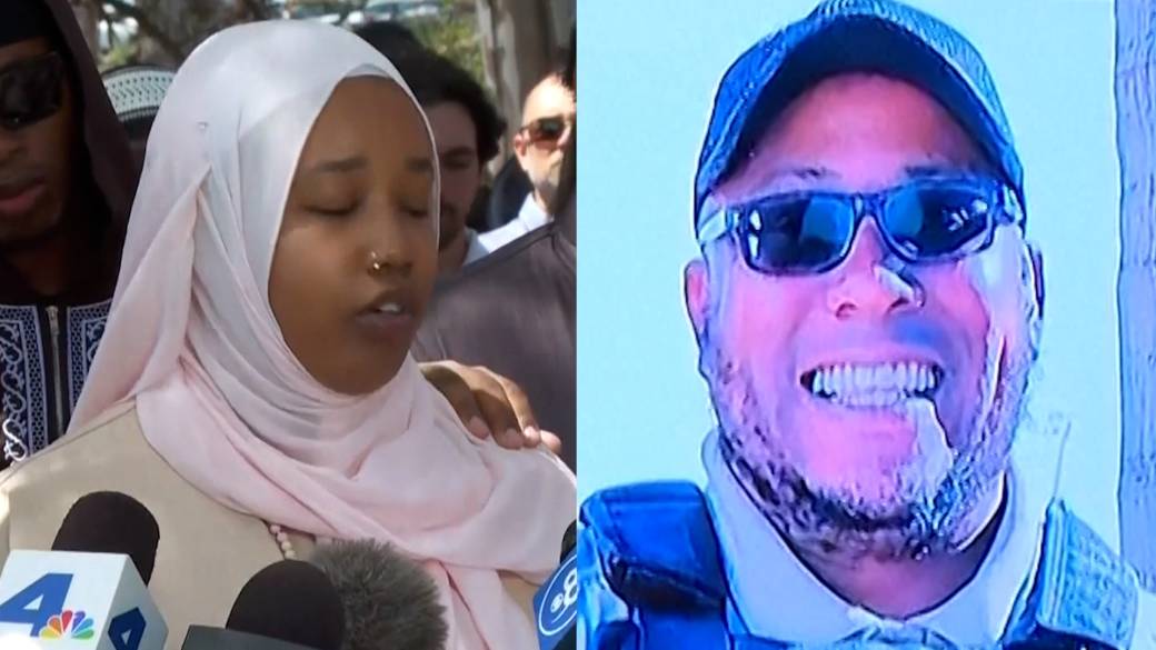 Click to play video: '‘He was my protector’: Daughter of slain security guard honours father after mosque shooting'