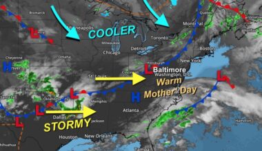 May 10 weather storm map Sunday