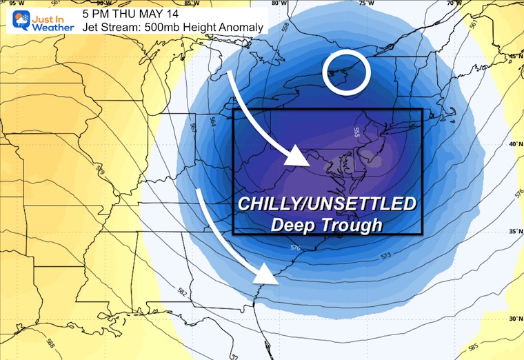 May 11 weather jet stream Thursday