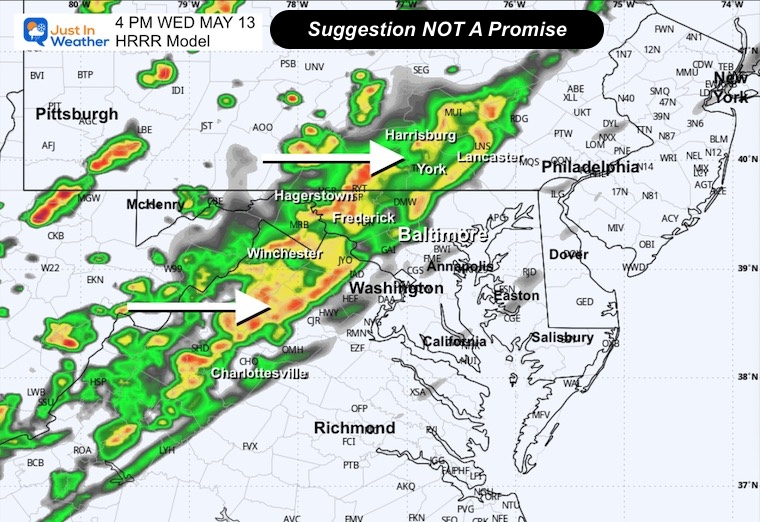 May 12 weather forecast radar storm Wednesday 4 PM