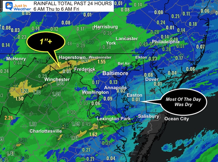 May 22 weather rain total 24 hours