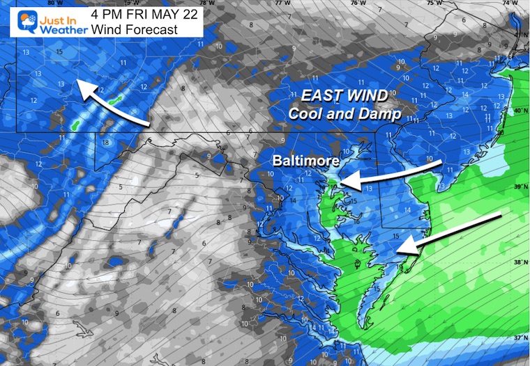 May 22 weather wind Friday afternoon