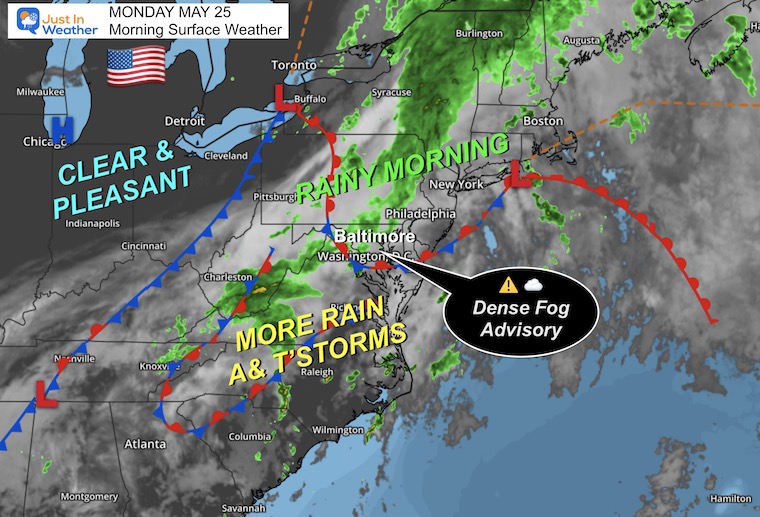 May 25 weather Memorial Day Monday morning storm map May 25 weather Memorial Day Monday morning storm map