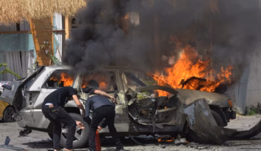 Israeli drone strikes hit highway south of Beirut, killing 8, including 2 children