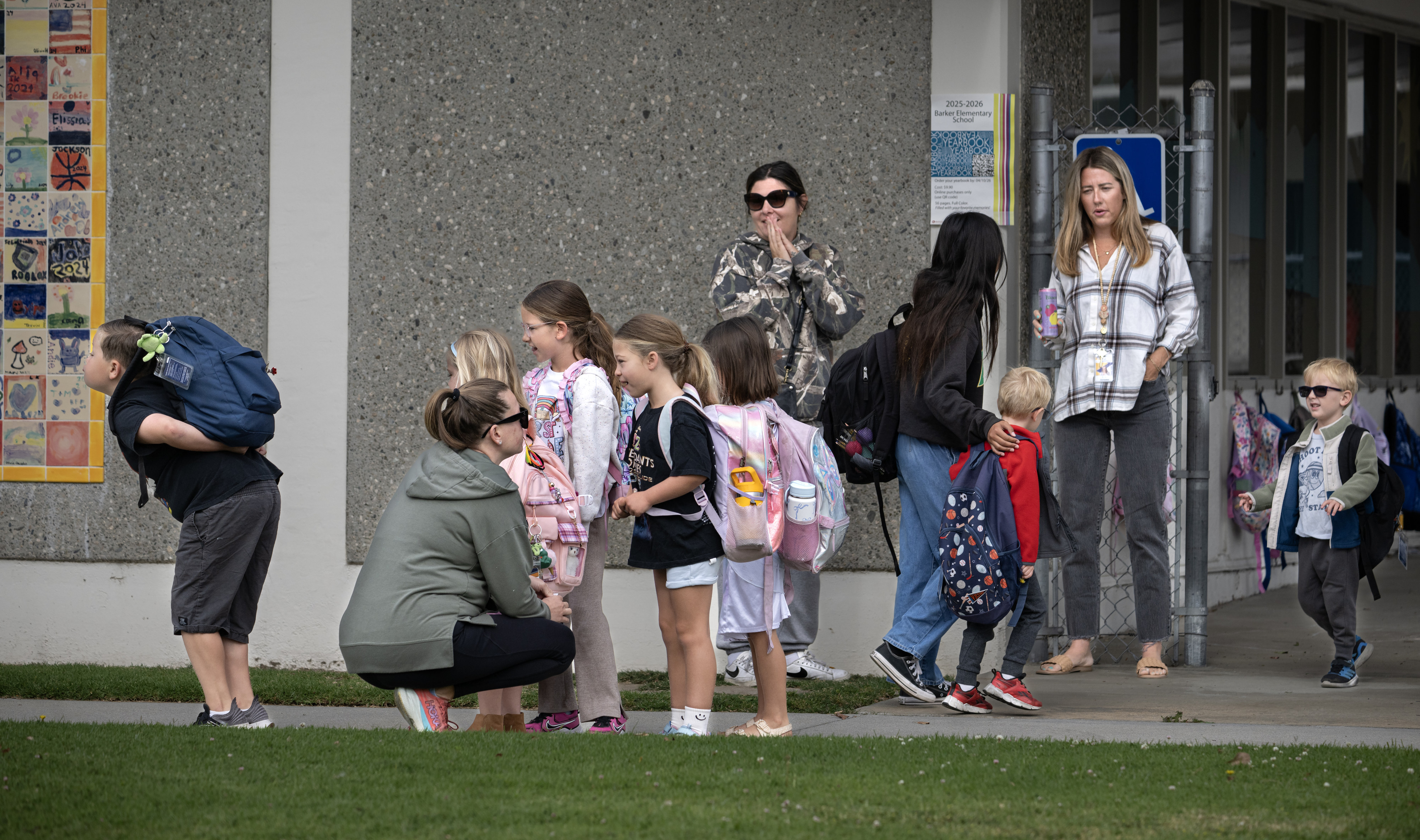 Barker Elementary school opened back up in Garden Grove on...