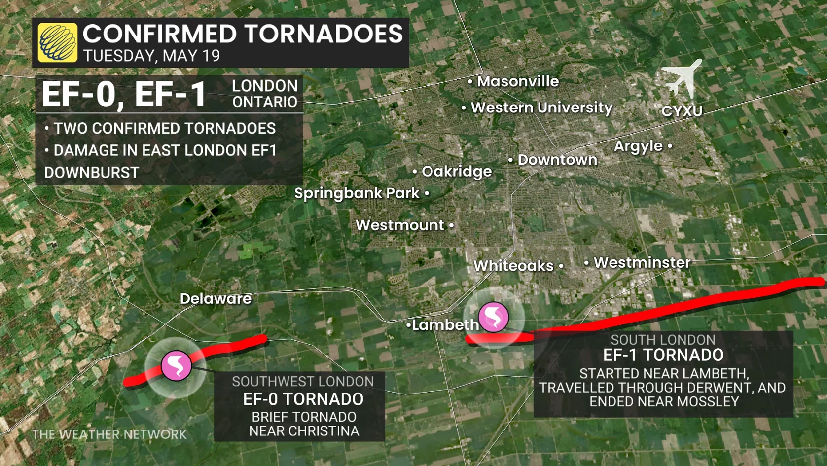 Ontario Confirmed Tornadoes May 19 2026