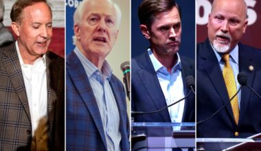 Paxton narrowly leads Cornyn in UH poll of Senate GOP runoff