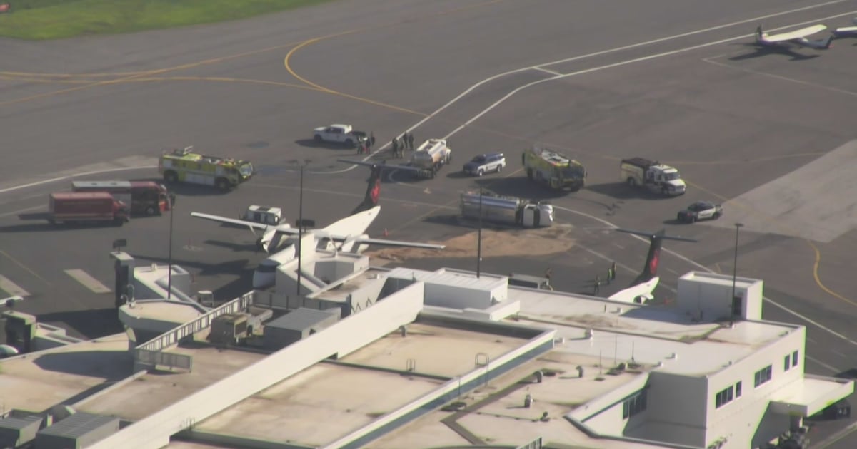 Fuel truck rollover at Toronto island airport