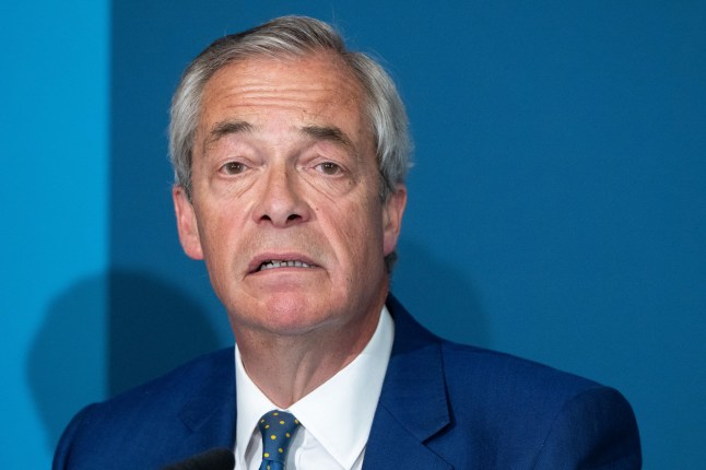 LONDON, UNITED KINGDOM - APRIL 20: Nigel Farage, leader of Reform UK, speaks during a press conference in Westminster as the party sets out plans to tighten immigration rules and review recent asylum decisions, in London, United Kingdom on April 20, 2026. (Photo by Thomas Krych/Anadolu via Getty Images)