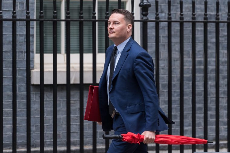 LONDON, UNITED KINGDOM - APRIL 28, 2026: Secretary of State for Health and Social Care Wes Streeting arrives in Downing Street to attend the weekly Cabinet meeting in London, United Kingdom on April 28, 2026. (Photo credit should read Wiktor Szymanowicz/Future Publishing via Getty Images)