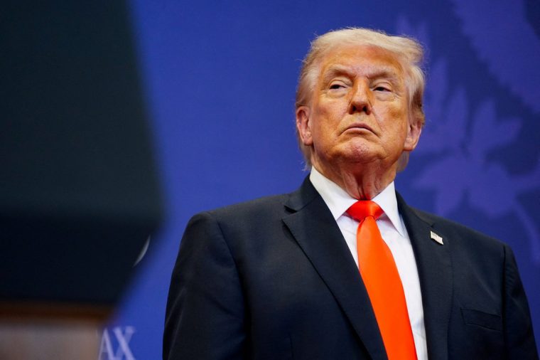 U.S. President Donald Trump attends an event at The Villages Charter School at The Villages, Florida, U.S., May 1, 2026. REUTERS/Nathan Howard
