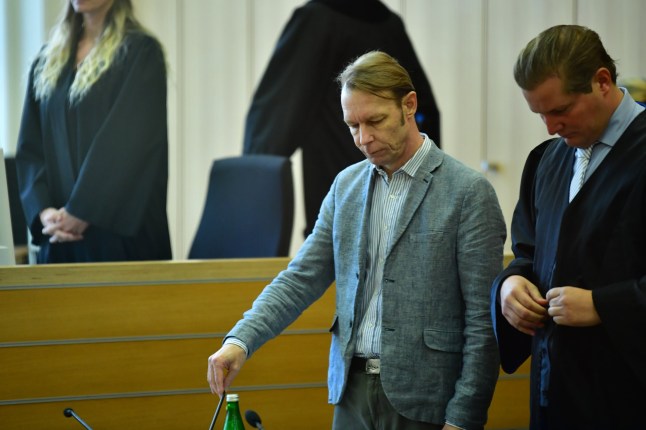 BRAUNSCHWEIG, GERMANY - OCTOBER 7: Christian Brueckner arrives at the Landgericht Braunschweig state courthouse for one of the final days of his trial for sex crimes on October 7, 2024 in Braunschweig, Germany. Prosecutors are seeking a 15-year jail term. Brueckner, who has also been a suspect in the 2007 murder of British toddler Madeleine McCann in Portugal, is on trial for unconnected sex crimes allegedly committed in the Algarve region of Portugal. A verdict in the trial is expected either for tomorrow or for October 21. (Photo by Alexander Koerner/Getty Images)