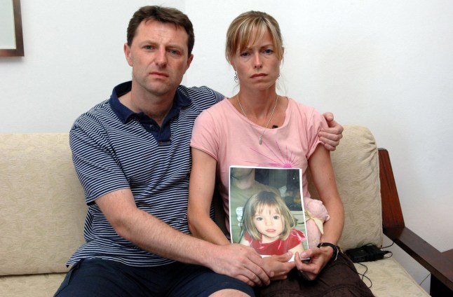 PORTUGAL - MAY 06: Kate and Gerry McCann, parents of missing three year old Madeleine, make an appeal at a press conference in the holiday resort of Praia da Luz, Portugal on Monday, May 7, 2007. Outside the whitewashed apartment from which the 3-year-old British girl went missing May 3, and near the church where her parents pray daily for her return, the world's media maintain a constant presence and vacationers tiptoe around satellite trucks and television cables. Source: Steve Parson/Pool via Bloomberg News (Photo by Steve Parson/Bloomberg via Getty Images)