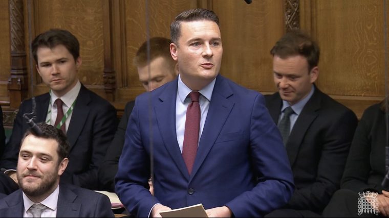 Screen grab of Wes Streeting giving his resignation speech in the House of Commons, central London, after quitting as health secretary last week and calling on Prime Minister Sir Keir Starmer to step down. Picture date: Wednesday May 20, 2026. PA Photo. Photo credit should read: House of Commons/UK Parliament/PA Wire
