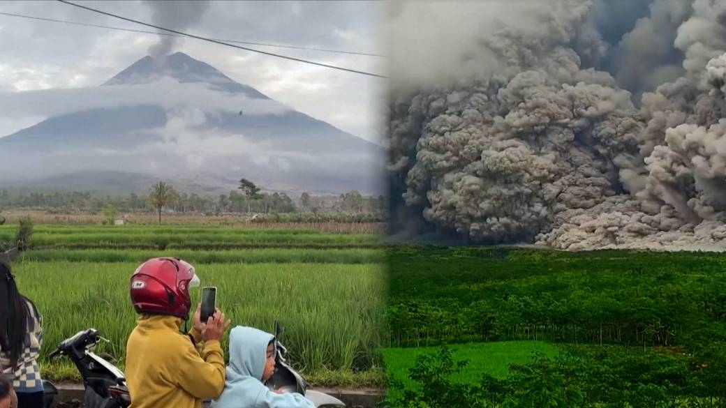 Click to play video: 'Indonesia’s Semeru volcano eruption blankets village in mud, ash'