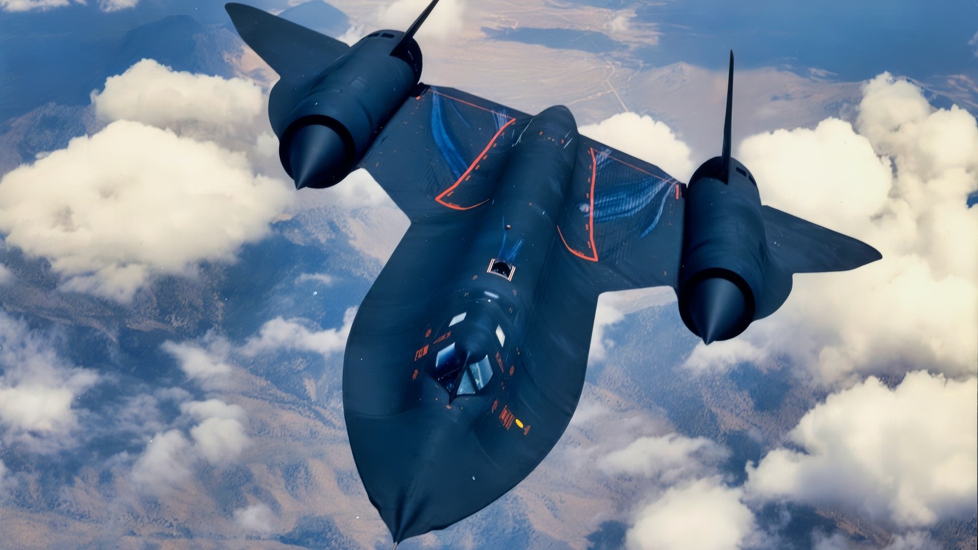 SR-71 Spy Plane in the Sky