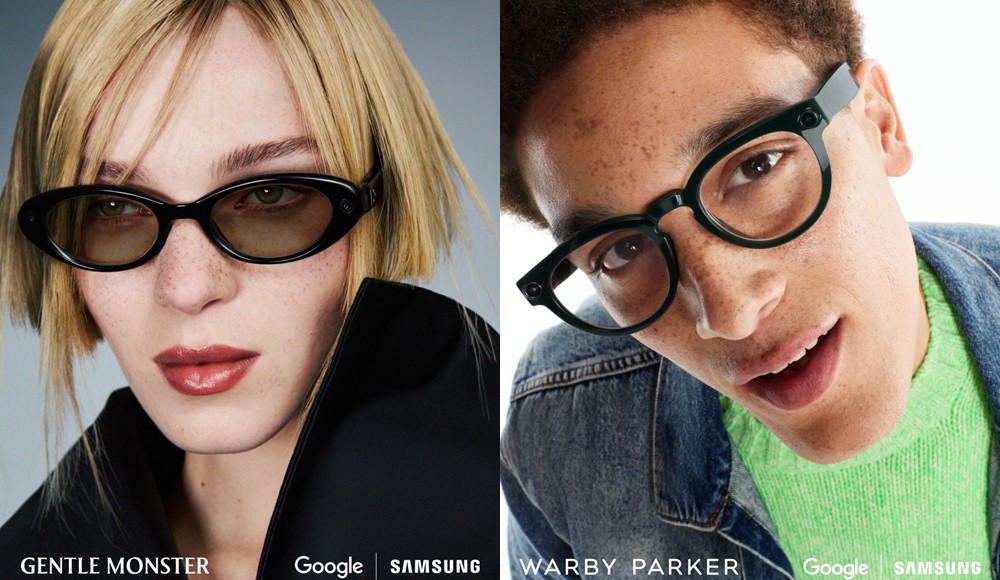 The two designs reflect Gentle Monster’s disruptive yet refined aesthetics and Warby Parker’s refined, timeless designs.