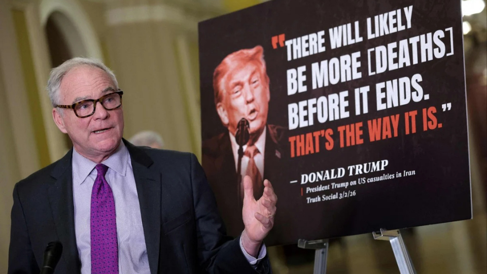 Senate narrowly backs Trump’s war on Iran, 50-49