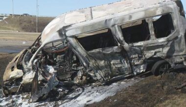 Three people in custody after fiery crash near Saskatoon’s Idylwyld Drive