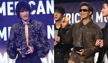 Sombr and BTS at the 2026 American Music Awards
