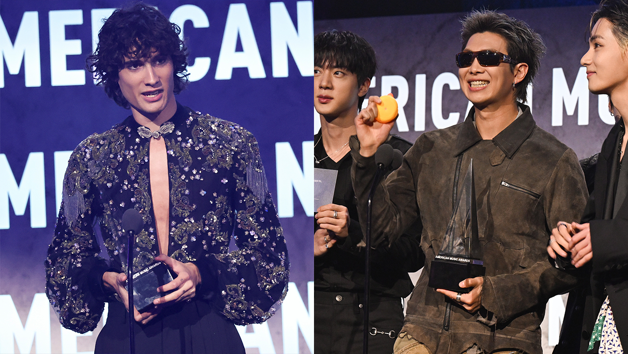 Sombr and BTS at the 2026 American Music Awards
