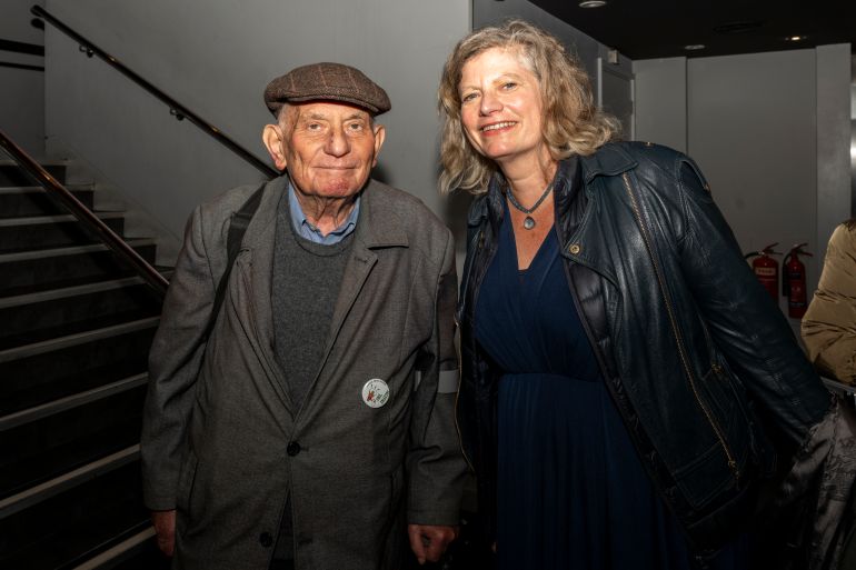 Stephen Kapos and Gillian Mosely at the London screening of Planet Israel