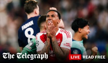 Arsenal lose Champions League final on penalties after Gabriel’s horror miss