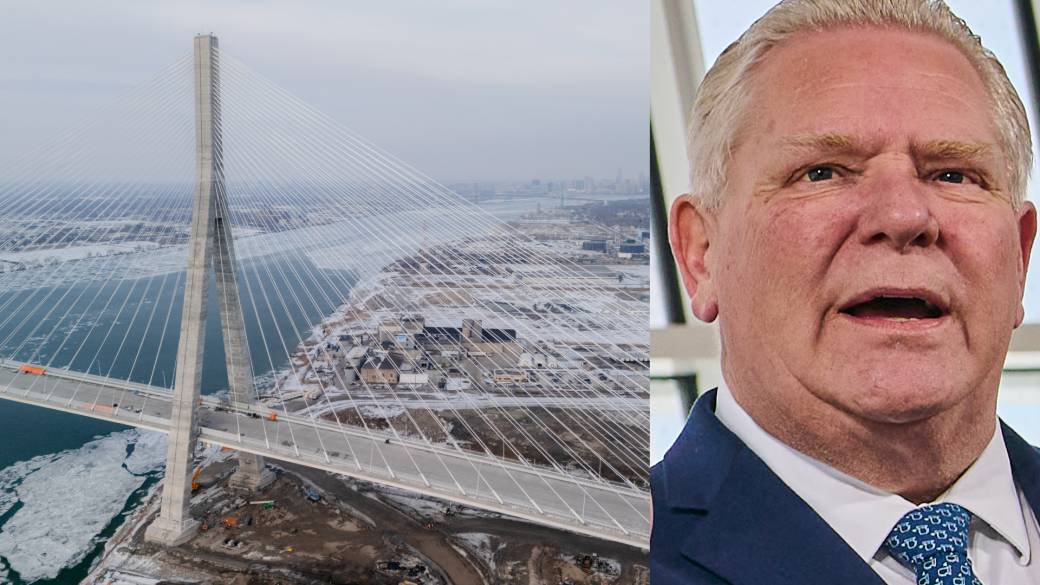 Click to play video: 'Doug Ford says if Trump doesn’t open Gordie Howe Bridge, he might allow Windsor to set up tolls'