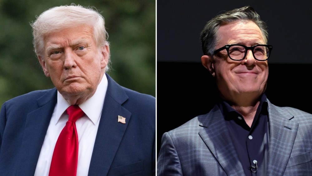 Trump Celebrates Exit of 'Total Jerk' Stephen Colbert From CBS