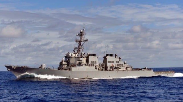 U.S. Navy Destroyer Suffers Serious Fire in the Indo-Pacific