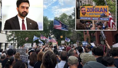 Pro-Israel supporters bash Mamdani in heated protest outside Gracie Mansion