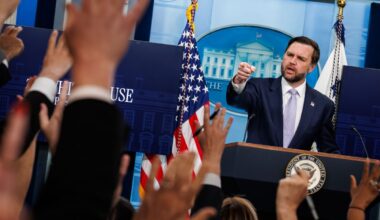 Vance speaks about Iran conflict, 'anti-weaponization' fund in press briefing