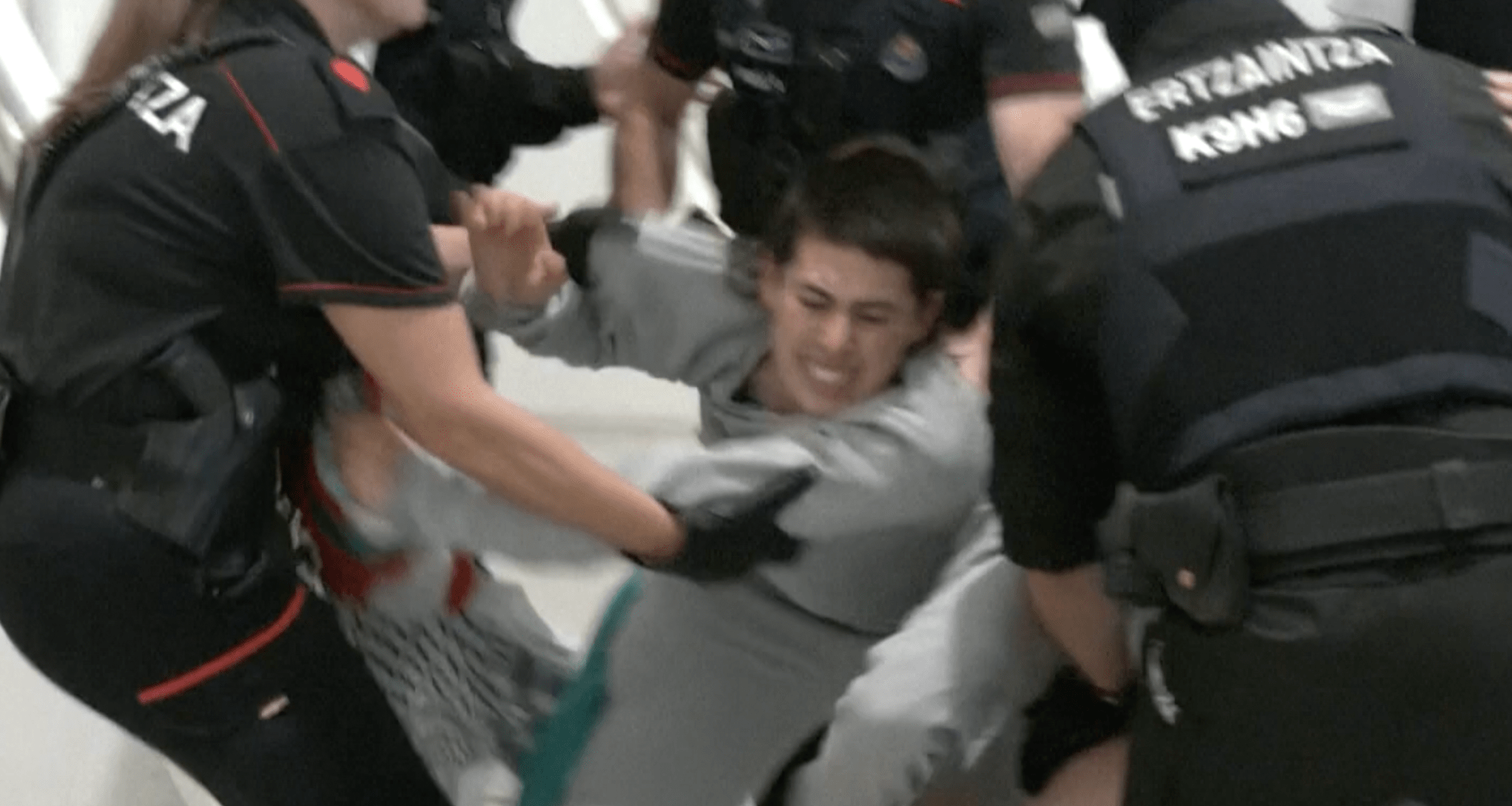 Police beat and detain Gaza flotilla activists at airport | Israel-Palestine conflict