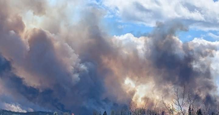 Evacuation alert issued due to out of control Alberta wildfire near Sundre