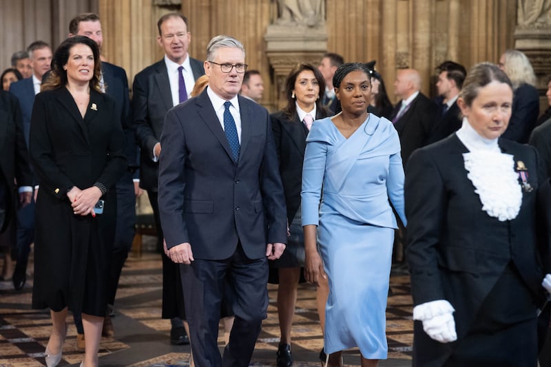 British prime minister Keir Starmer and Conservative Party leader Kemi Badenoch. Photograph: Stefan Rousseau/AFP via Getty Images