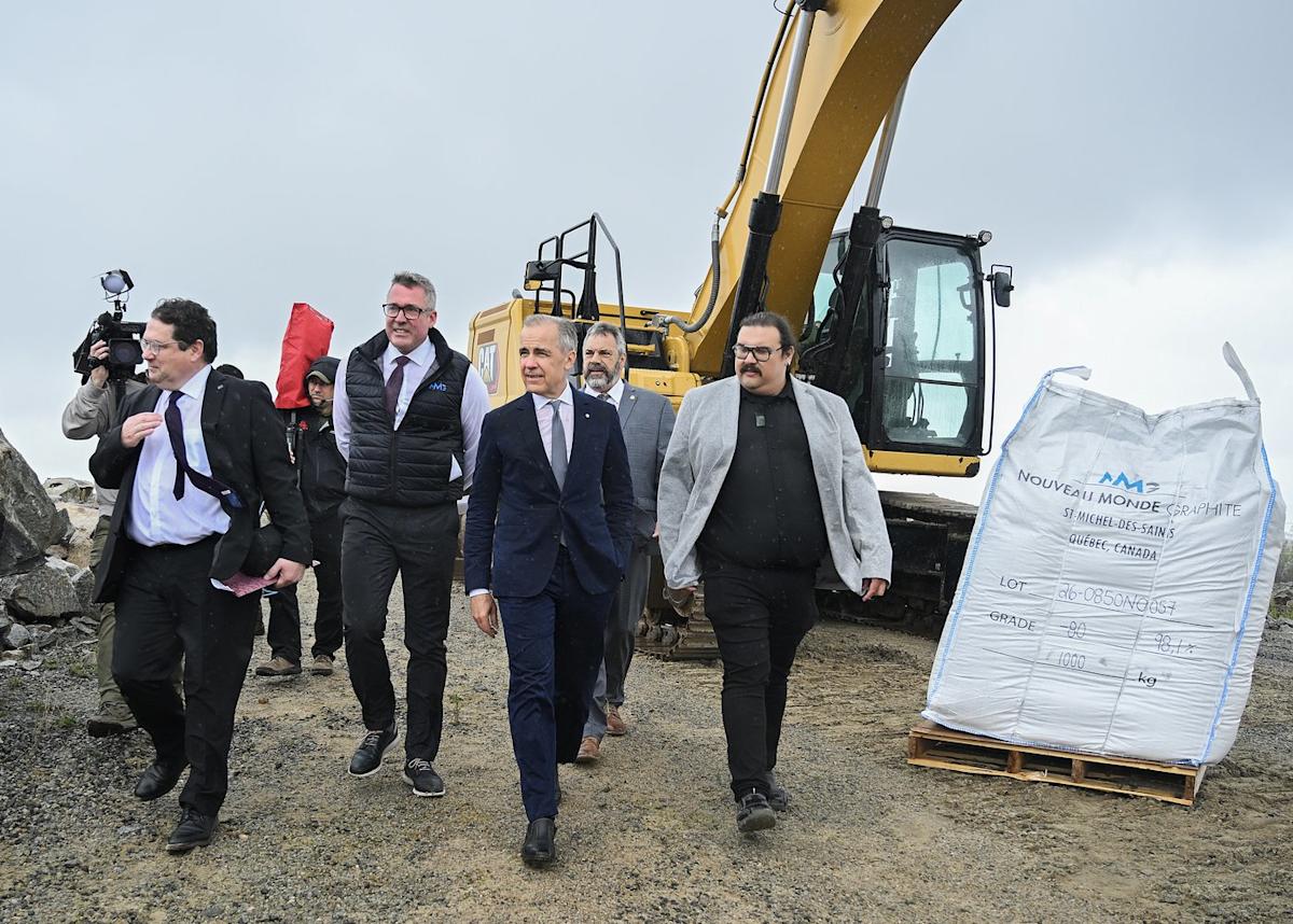Mark Carney touts new construction at Quebec mine after fast-tracking major project