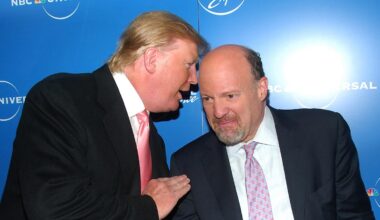 Jim Cramer froze on live TV after seeing Trump's 3,700 stock trades — here's what's in the president's portfolio