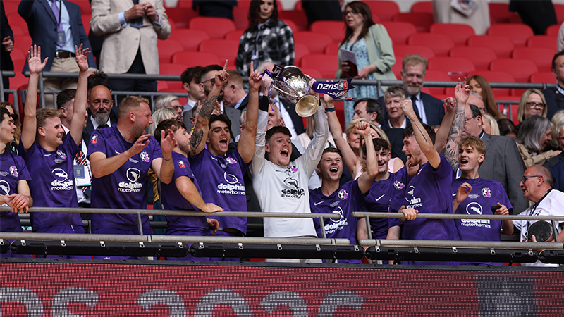 AFC Stoneham beat Cockfosters at Wembley in 2025-26 FA Vase Final