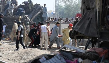 Suicide car bomb attack on train in Pakistan kills at least 24 | Conflict News
