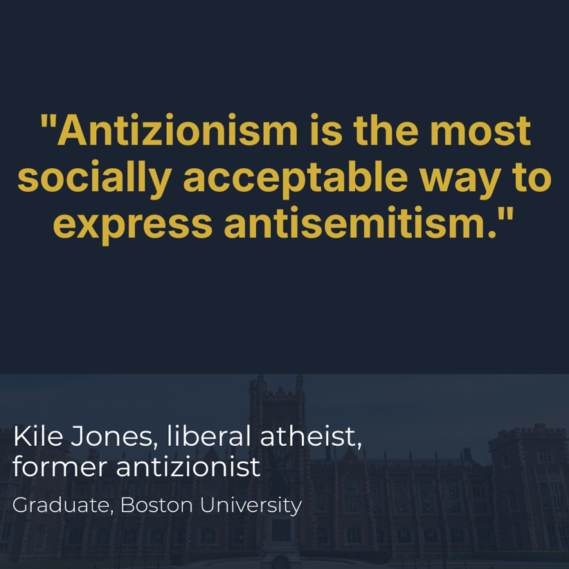 Antizionism is antisemitism. Credit: Courtesy.