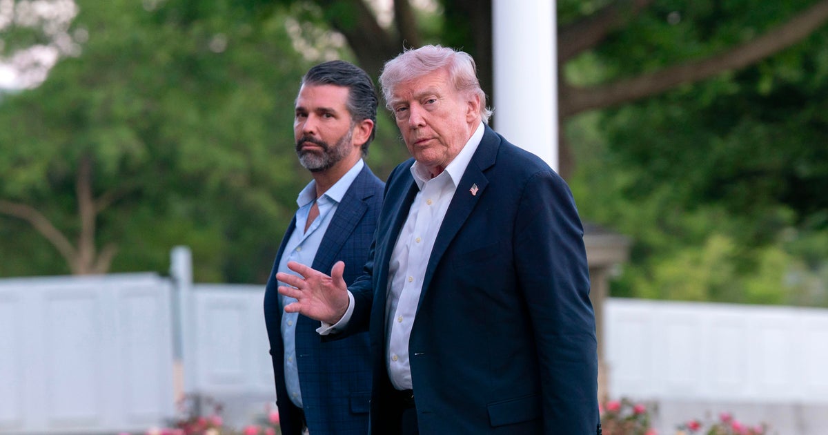 President Trump won't attend son Donald Trump Jr.'s wedding, citing responsibilities in Washington
