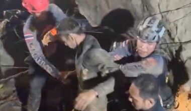 1 miner rescued after more than a week trapped in flooded Laos cave