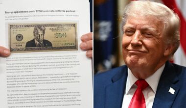 Trump 'absolutely loved' his $250 bill portrait — but a 160-year-old law stands in the way