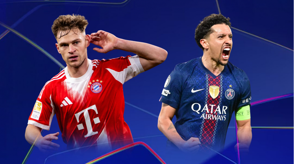 Bayern Munich vs PSG combined XI based on Champions League games Bayern Munich vs PSG combined XI based on Champions League games